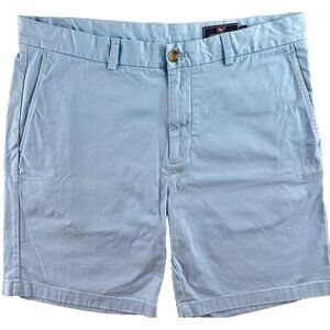 VINEYARD VINES Breaker Chino Shorts Men’s 36 Blue Cotton Stretch Preppy Casual